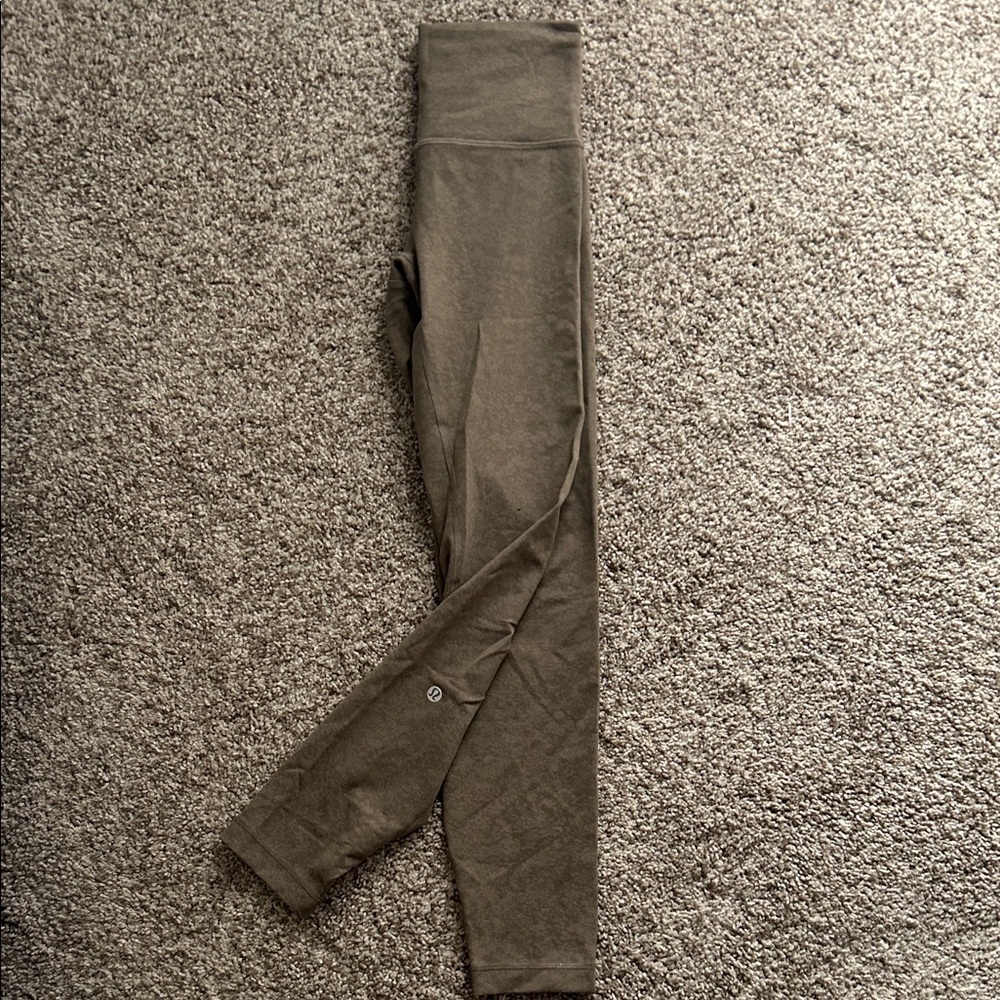 Brown High-Waisted Lululemon Wundertrain Leggings